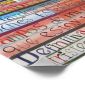 Abschiedsgedicht von Jorge Luis Borges Poster (Ecke)