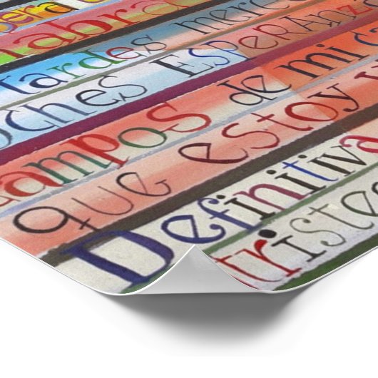 Abschiedsgedicht von Jorge Luis Borges Poster (Ecke)