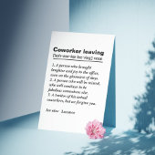 Abschiedsgeschenk für Ihre Abfahrtskollegin Dankeskarte