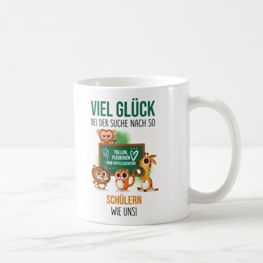 Abschiedsgeschenk für Lehrer, Abschied Lehrerin Kaffeetasse (Rechts)