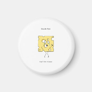 Abschiedsgeschenk, Gouda-Käsekarte, Lustiger Absch Magnet
