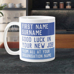 Abschiedsgeschenk - Viel Glück in Ihrem neuen Job  Jumbo-Tasse