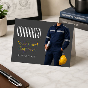 Abschiedsgratulation für Ingenieurstudenten Dankeskarte