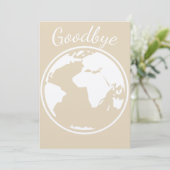 Abschiedskarte Karte (Stehend Vorderseite)