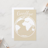 Abschiedskarte Karte (Vorderseite/Rückseite Beispiel)