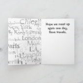 Abschiedskarte Karte (Innenseite)