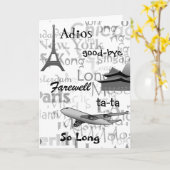 Abschiedskarte Karte (Gelbe Blume)