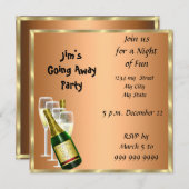 Abschiedskarte Party Einladung (Vorne/Hinten)