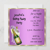 Abschiedskarte Party Einladung (Vorderseite)