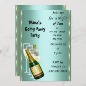 Abschiedskarte Party Einladung gut Bye (Vorne/Hinten)