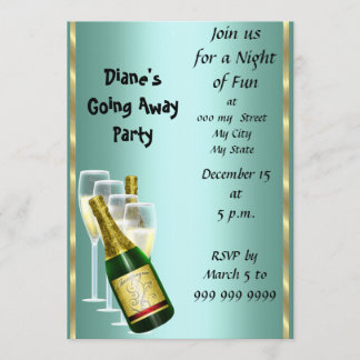 Abschiedskarte Party Einladung gut Bye