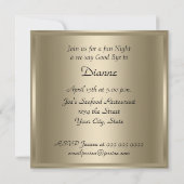 Abschiedskarte Party Einladung gut Bye (Rückseite)