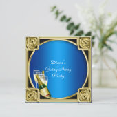 Abschiedskarte Party Einladung gut Bye (Stehend Vorderseite)