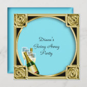 Abschiedskarte Party Einladung gut Bye (Vorne/Hinten)