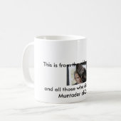 Abschiedskuß Bush u. Schuh-Tasse. Kaffeetasse (Vorderseite Links)