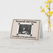 Abschiedsmitarbeiter Karte (Gelbe Blume)