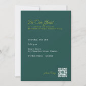 Abschiedsparty-Abendessen mit QR-Code Einladung (Vorderseite)