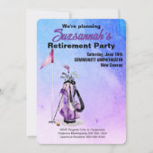 Abschiedsparty Termin vormerken Wasserfarbe Golfba Save The Date (Vorderseite)