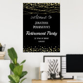 Abschiedsparty-Willkommensschild Poster (Heimbüro)