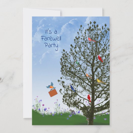 Abschiedsrecht-Party Einladung (Vorderseite)