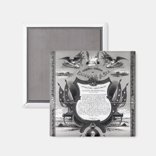 Abschiedsrede von General Robert E. Lee Magnet (Vorderseite/Rückseite)