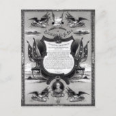 Abschiedsrede von General Robert E. Lee Postkarte (Vorderseite)