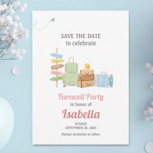 Abschiedsreise mit dem Party Save The Date