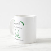 Abschiedsruhe Golf Club Wreath Themed Party Kaffeetasse (Vorderseite Links)