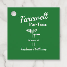 Abschiedsruhestand Golf Clubs Themenparkplatz Par  Geschenkanhänger