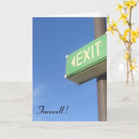 Abschiedsstelle Karte (Gelbe Blume)