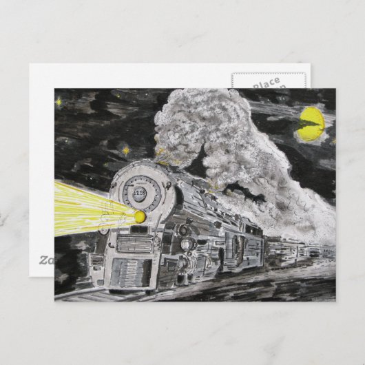 Abschiedszeit Postkarte (Vorne/Hinten)