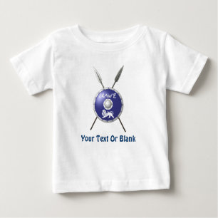 Abschirmung und Speere Baby T-shirt