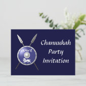 Abschirmung und Speere Einladung (Stehend Vorderseite)