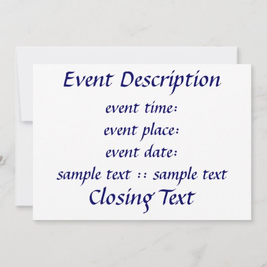 Abschirmung und Speere Einladung (Rückseite)