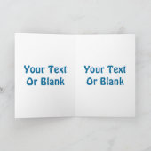 Abschirmung und Speere Feiertagskarte (Innenseite)