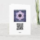 Abschirmung und Speere Feiertagskarte (Rückseite)