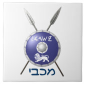 Abschirmung und Speere Fliese (Vorderseite)