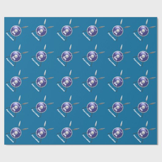 Abschirmung und Speere Geschenkpapier (Flach)