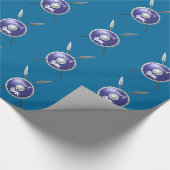 Abschirmung und Speere Geschenkpapier (Ecke)