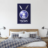 Abschirmung und Speere Leinwanddruck (Insitu (Schlafzimmer))