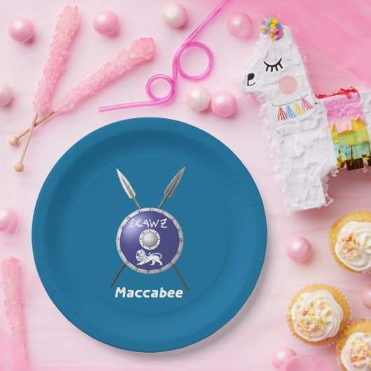 Abschirmung und Speere Pappteller (Party)