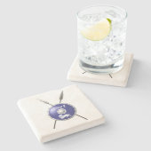 Abschirmung und Speere Steinuntersetzer (Seitenansicht)