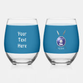 Abschirmung und Speere Weinglas Ohne Stiel (Rückseite)