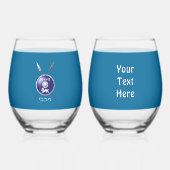 Abschirmung und Speere Weinglas Ohne Stiel (Vorderseite)