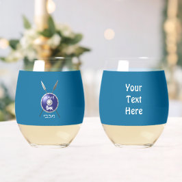 Abschirmung und Speere Weinglas Ohne Stiel