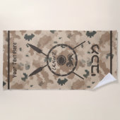 Abschirmung und Speere - Wüste Strandtuch (Vorderseite)