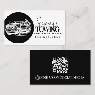 Abschleppdienst QR-Code-Logo Visitenkarte