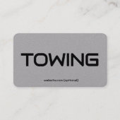 Abschleppen von benutzerdefinierten QR Premium Visitenkarte (Vorderseite)