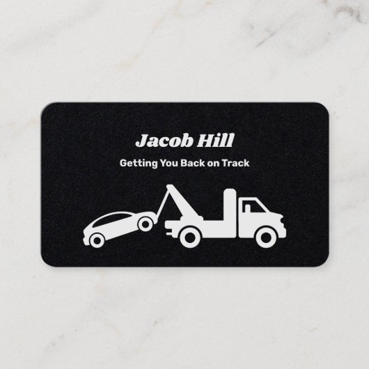 Abschleppschlepp QR Visitenkarte (Vorderseite)