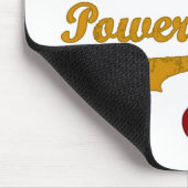 Abschleppwagen-Fahrer angetrieben durch Kaffee Mousepad (Ecke)